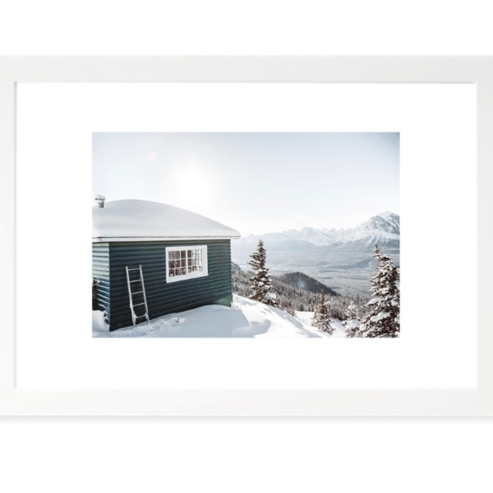 Ski Hut Alberta Art Print
